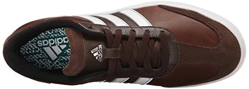 adidas Men's Adicross V Golf Shoe, Brown/White/EQT Green, 11.5 M US