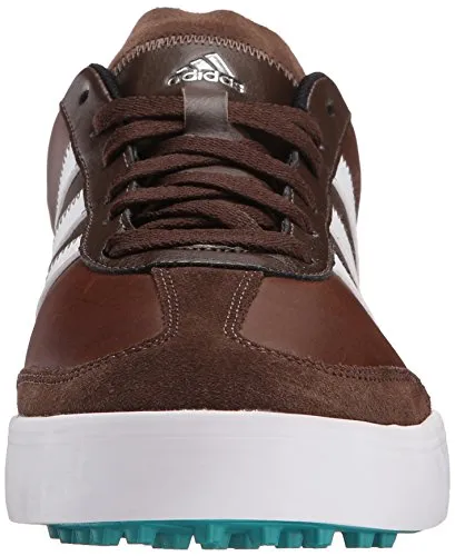 adidas Men's Adicross V Golf Shoe, Brown/White/EQT Green, 11.5 M US