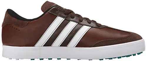 adidas Men's Adicross V Golf Shoe, Brown/White/EQT Green, 11.5 M US