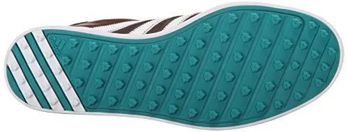 adidas Men's Adicross V Golf Shoe, Brown/White/EQT Green, 11.5 M US