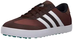 adidas Men's Adicross V Golf Shoe, Brown/White/EQT Green, 11.5 M US