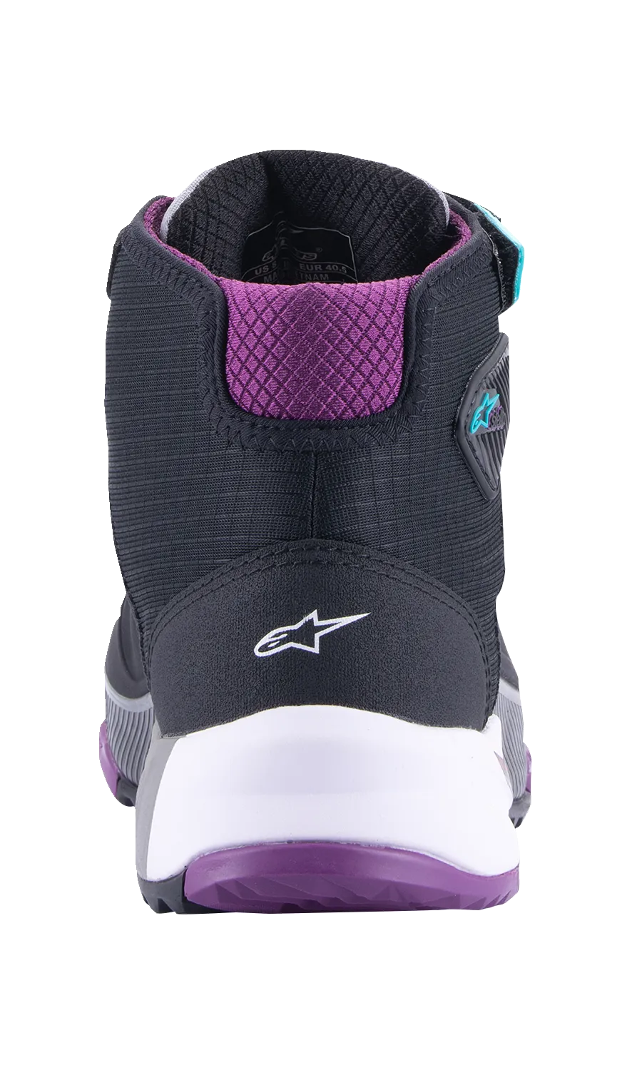 ALPINESTARS Stella CR-X Drystar Shoes - Black/Gray/Teal/Purple - US 9.5 2611523137095