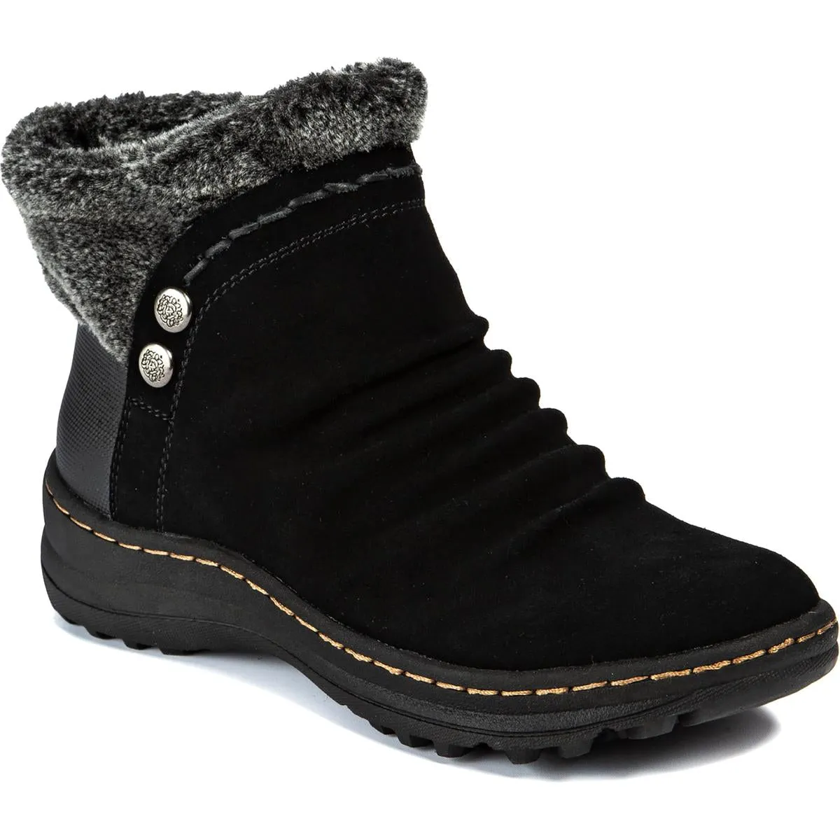 Baretraps Womens Alick Faux Fur Cold Weather Winter Boots