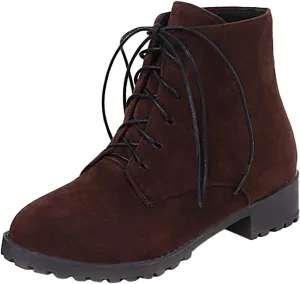 Booties for Women Ankle Women's Booties Low Heel Mens Low Cut Boots Hiking Boot Laces Men Comfy Soft Cover Heel Square Toe Slip On Side Zipper