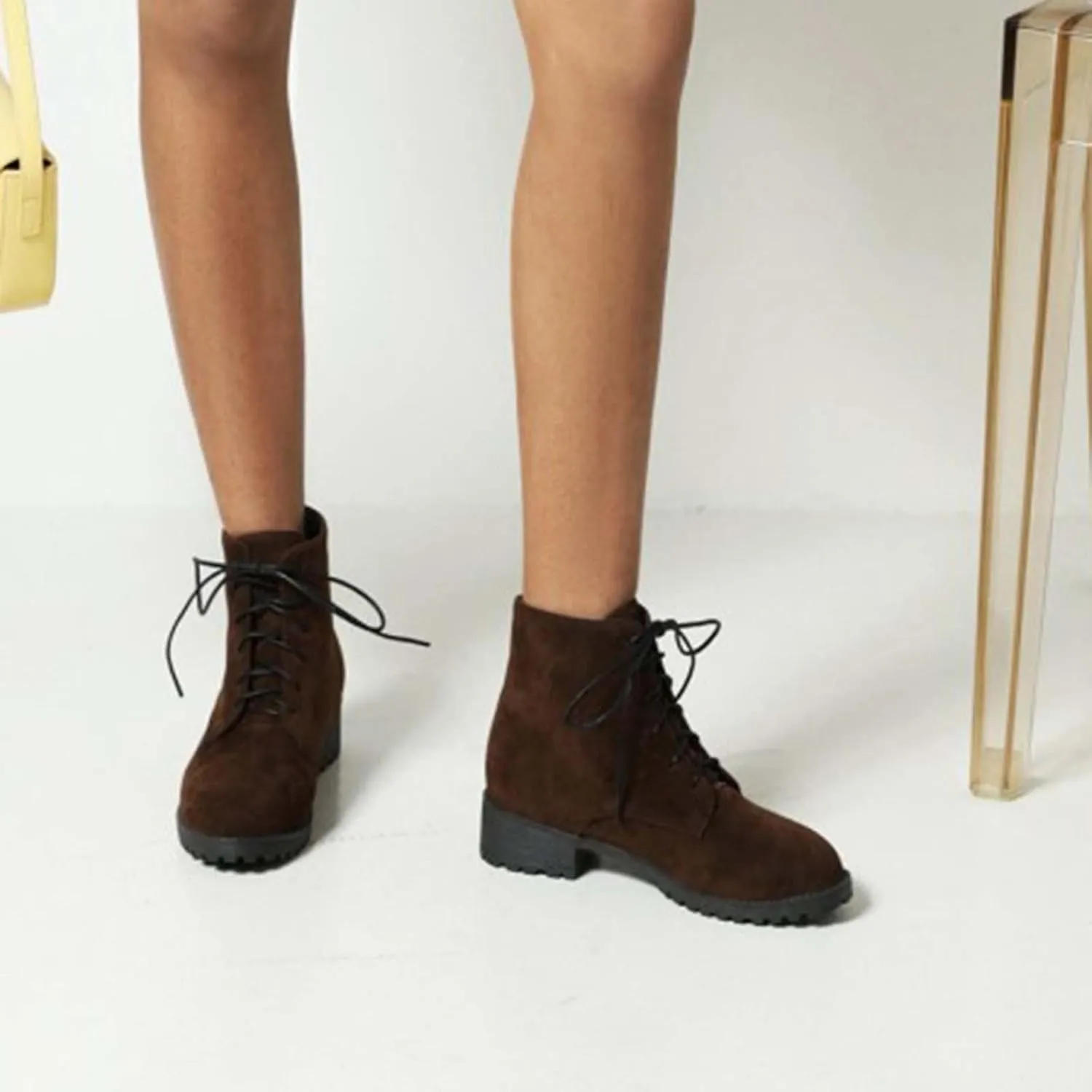 Booties for Women Ankle Women's Booties Low Heel Mens Low Cut Boots Hiking Boot Laces Men Comfy Soft Cover Heel Square Toe Slip On Side Zipper