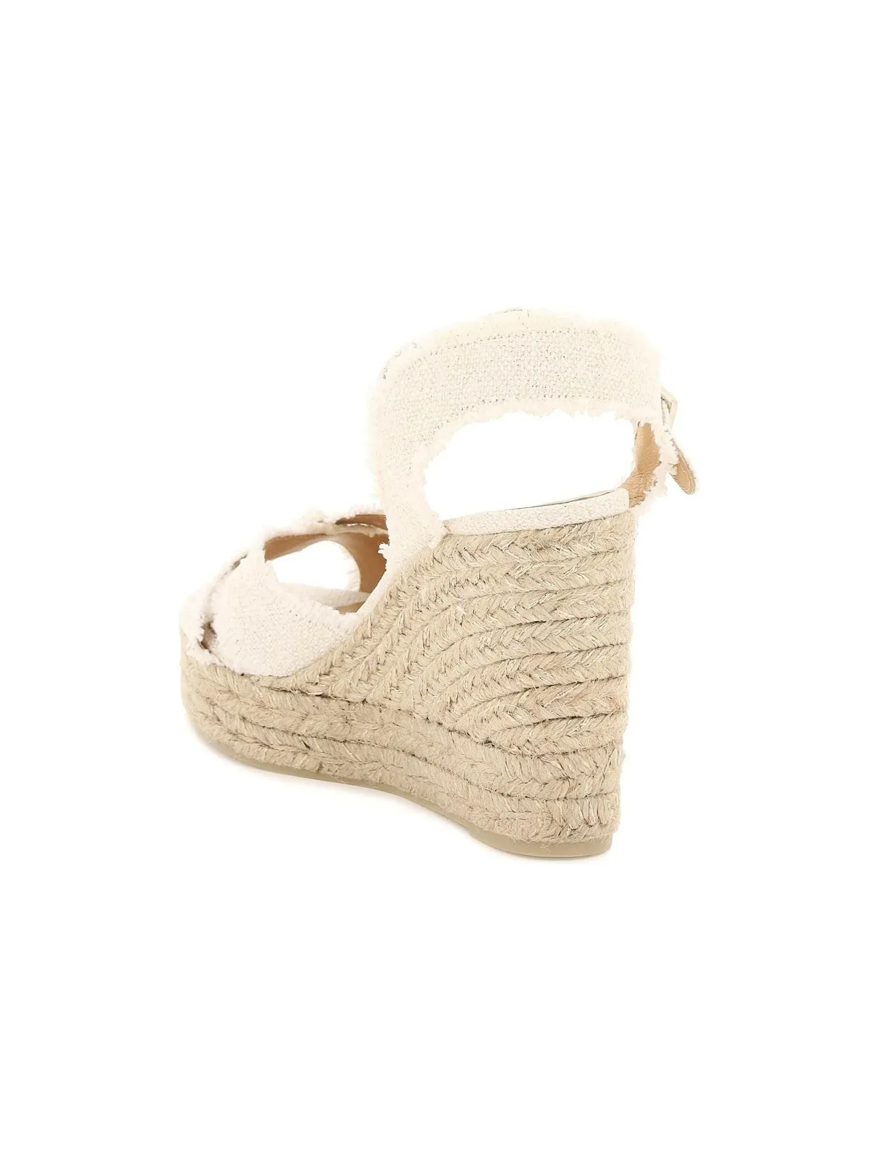 Bromelia Lurex Linen Wedge Sandals