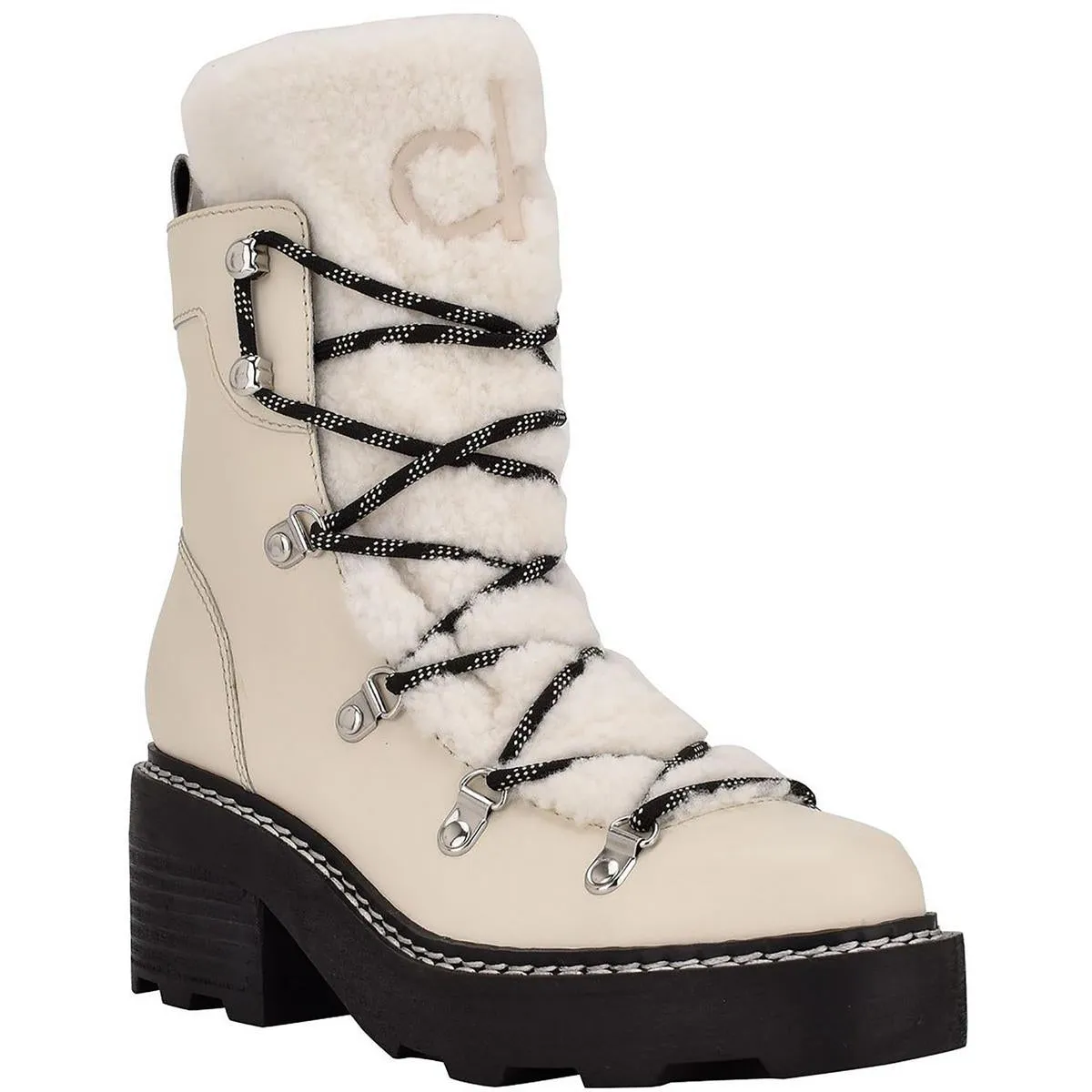 Calvin Klein Womens Alaina Faux Fur Lined Cold Weather Winter & Snow Boots