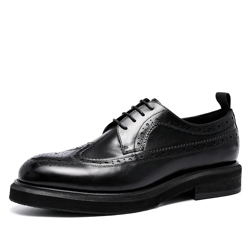 Casual Formal Wear Wear-resistant Leather Shoes