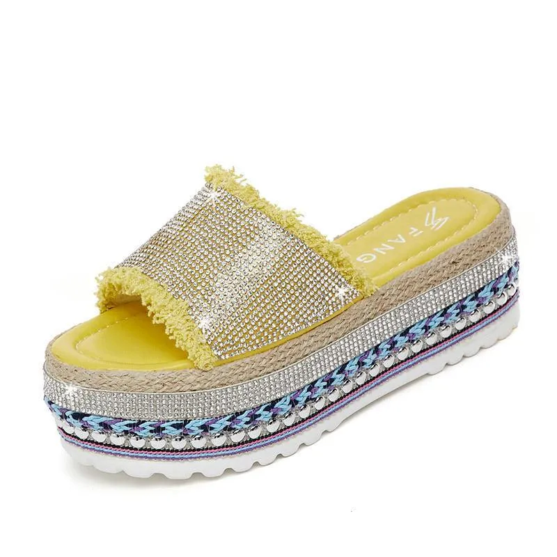 Casual Sponge Cake Thick-soled Increase Women's Slippers