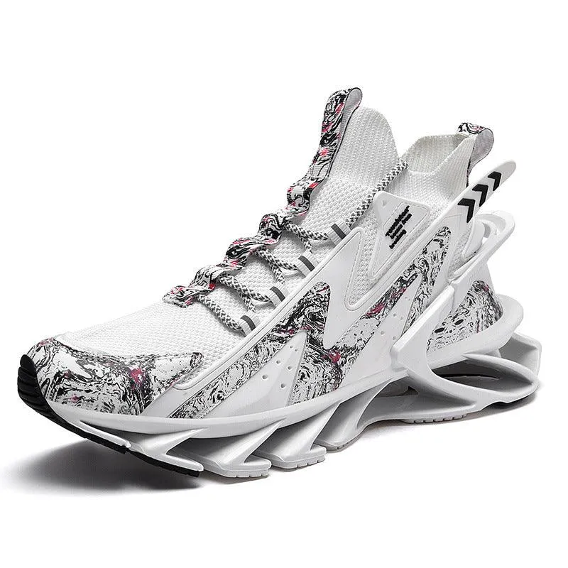 Casual Sports Shoes Breathable Thin Net Shoes Thick-soled Shock Absorption Running