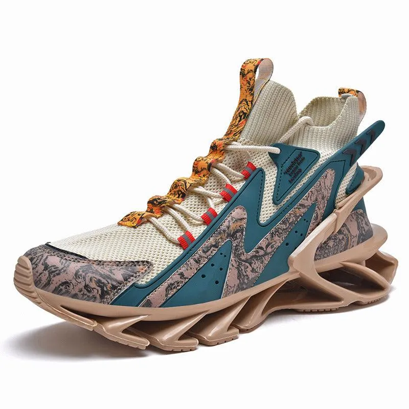 Casual Sports Shoes Breathable Thin Net Shoes Thick-soled Shock Absorption Running