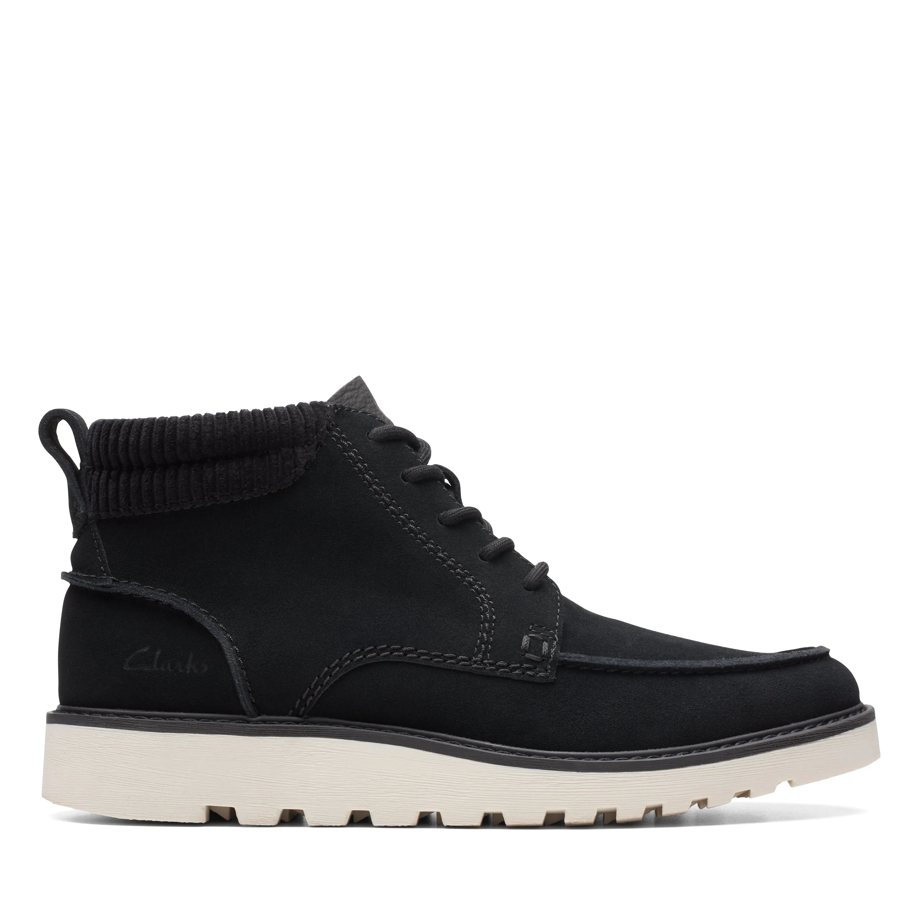Clarks Men's Barnes Mid - Black Suede