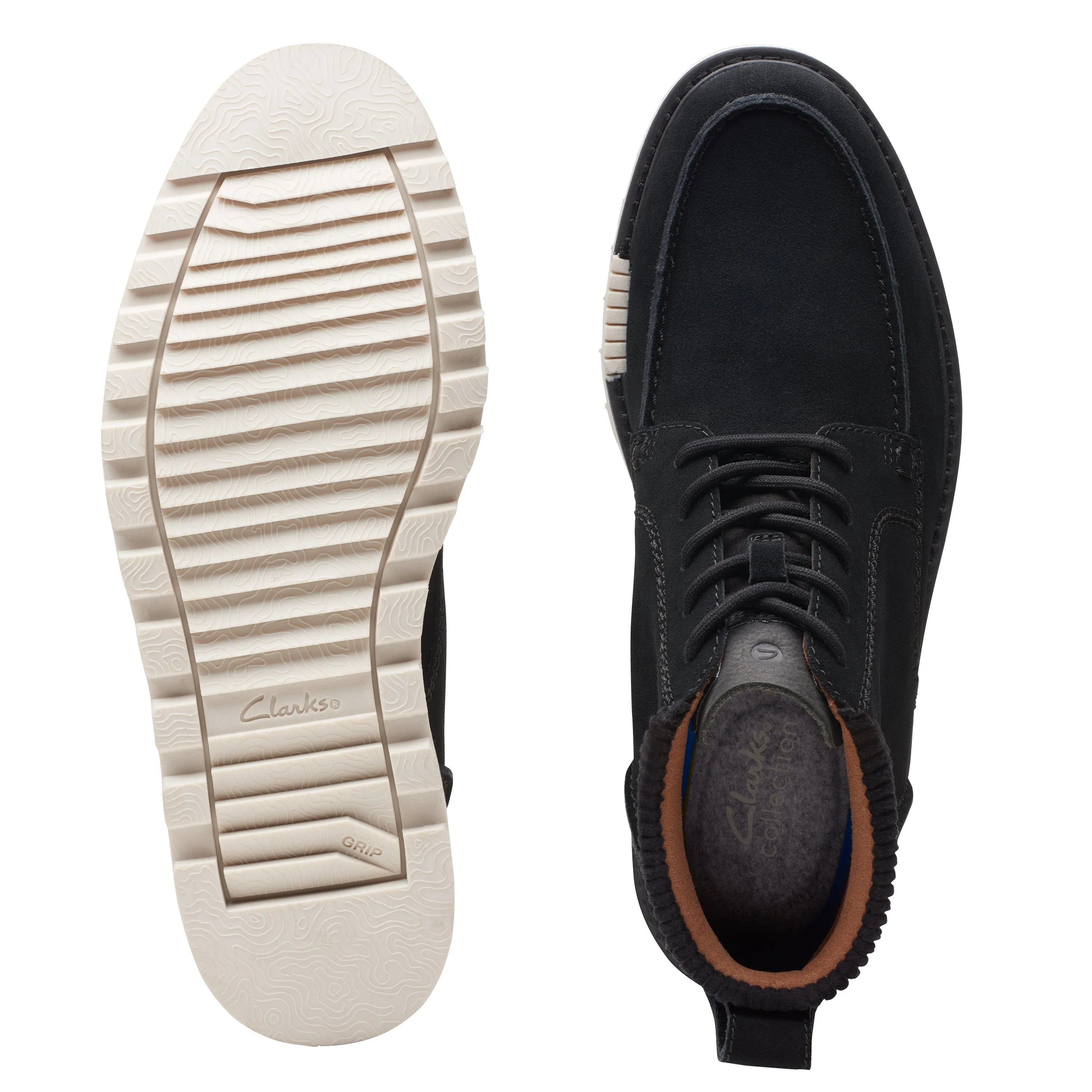 Clarks Men's Barnes Mid - Black Suede