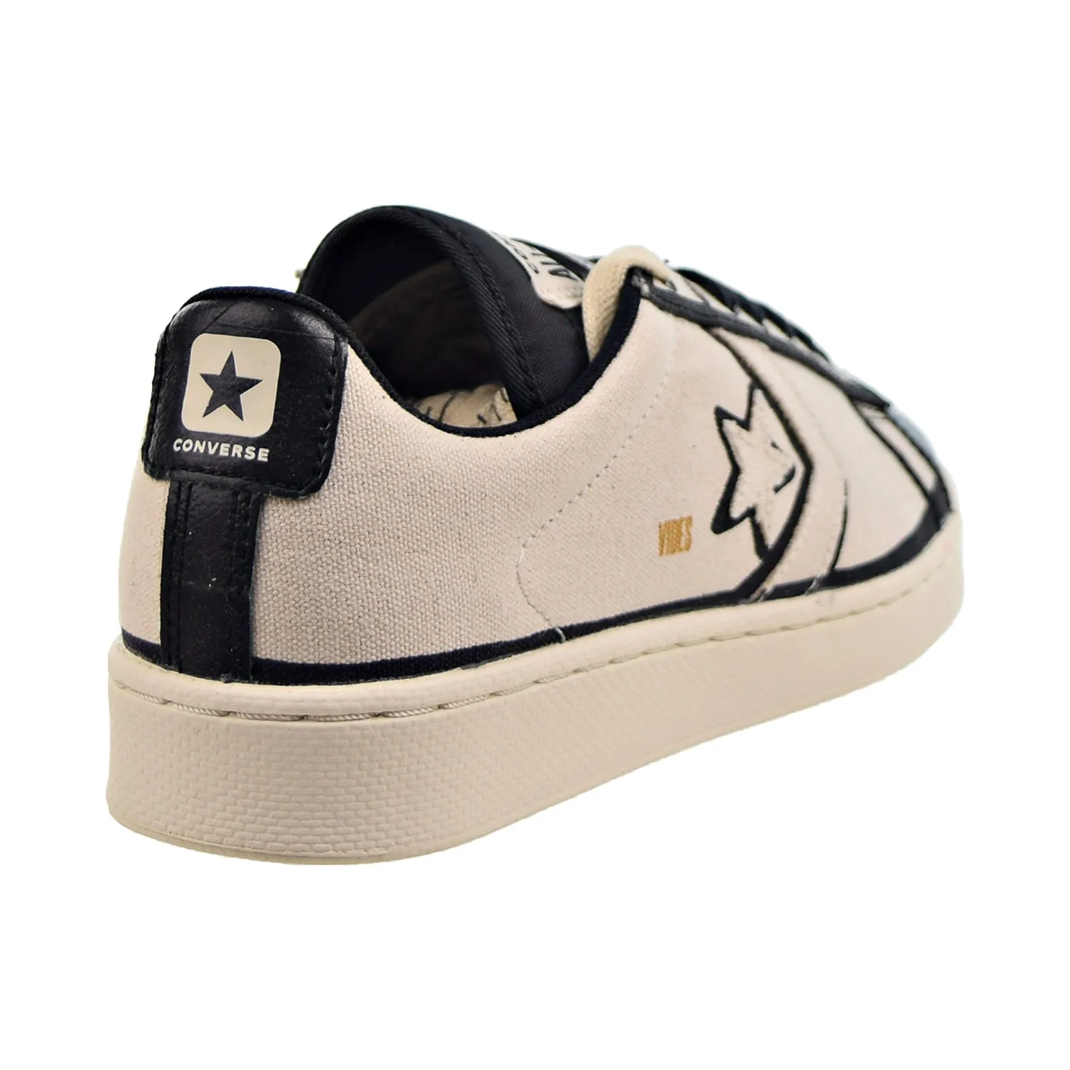 Converse x Joshua Vides Pro Leather OX Men's Shoes Natural Ivory-Black-White