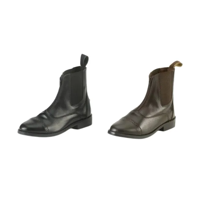 EquiStar Child All Weather Zip Paddock Boots, Black