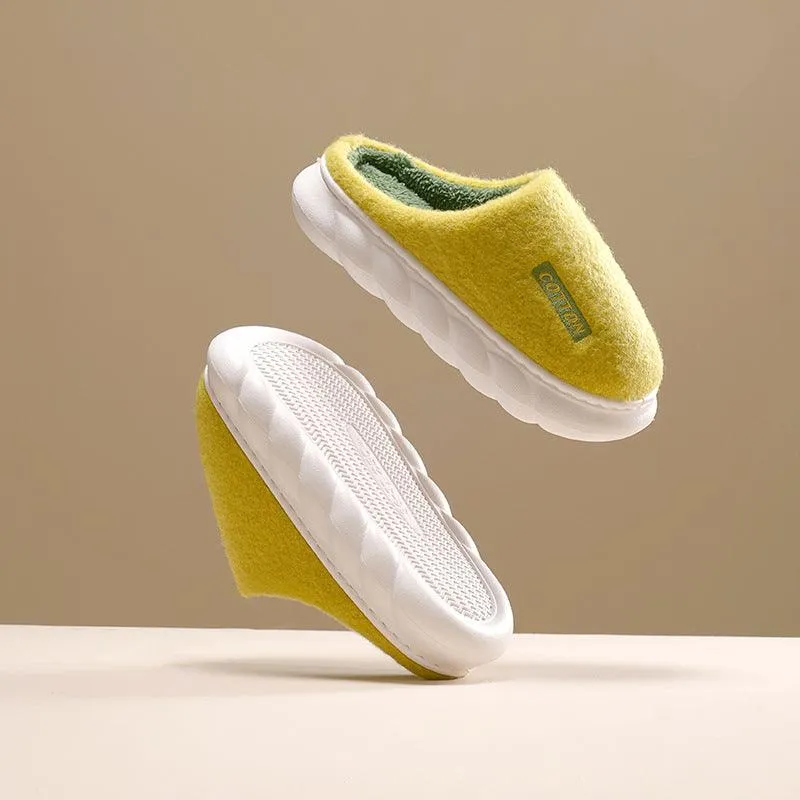 Household Non-slip Warmth Thick-soled Cotton Slippers