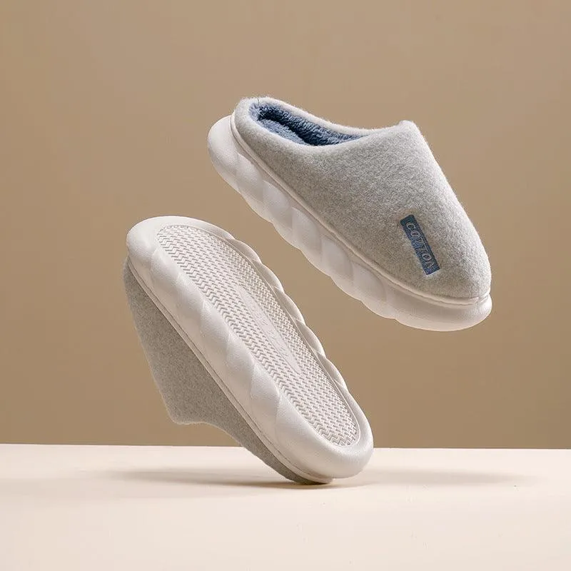 Household Non-slip Warmth Thick-soled Cotton Slippers