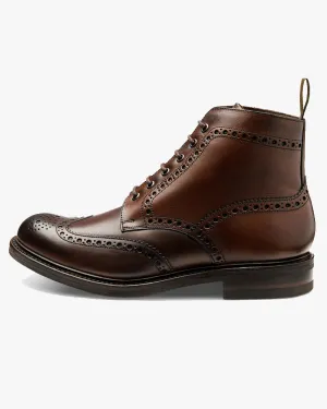 Loake 1880 Country Bedale Brogue Boot - Dark Brown