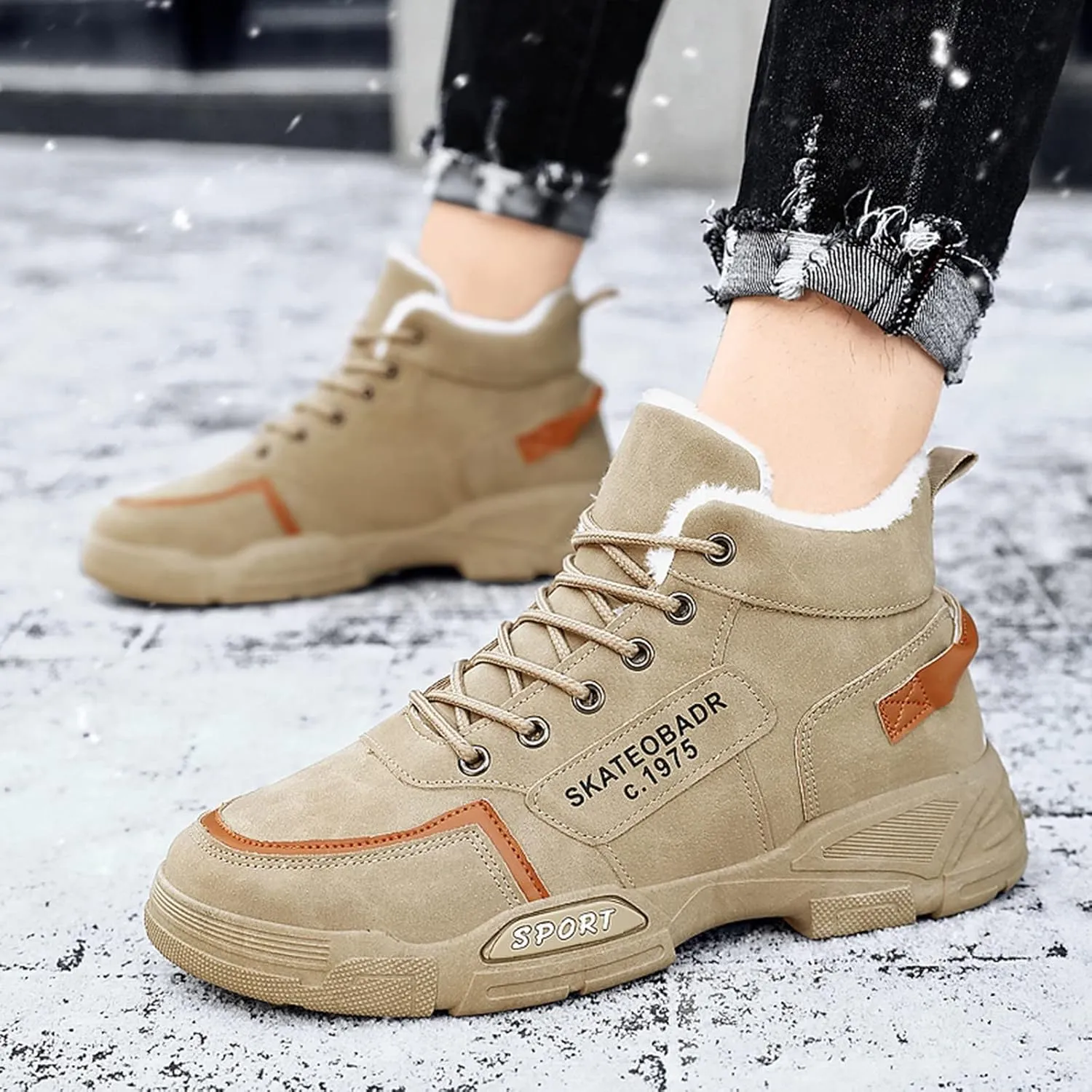 Men's Work Boots with Zipper Hiking Sneakers Shoes with Hook Loop Women Safety Shoes Business Casual Slip On Platform Shoes Lightweight Comfortable Hike Grounded Footwear