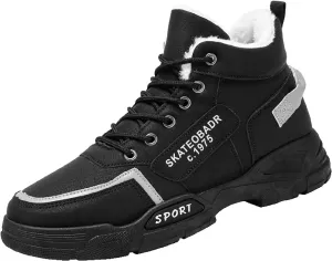 Men's Work Boots with Zipper Hiking Sneakers Shoes with Hook Loop Women Safety Shoes Business Casual Slip On Platform Shoes Lightweight Comfortable Hike Grounded Footwear