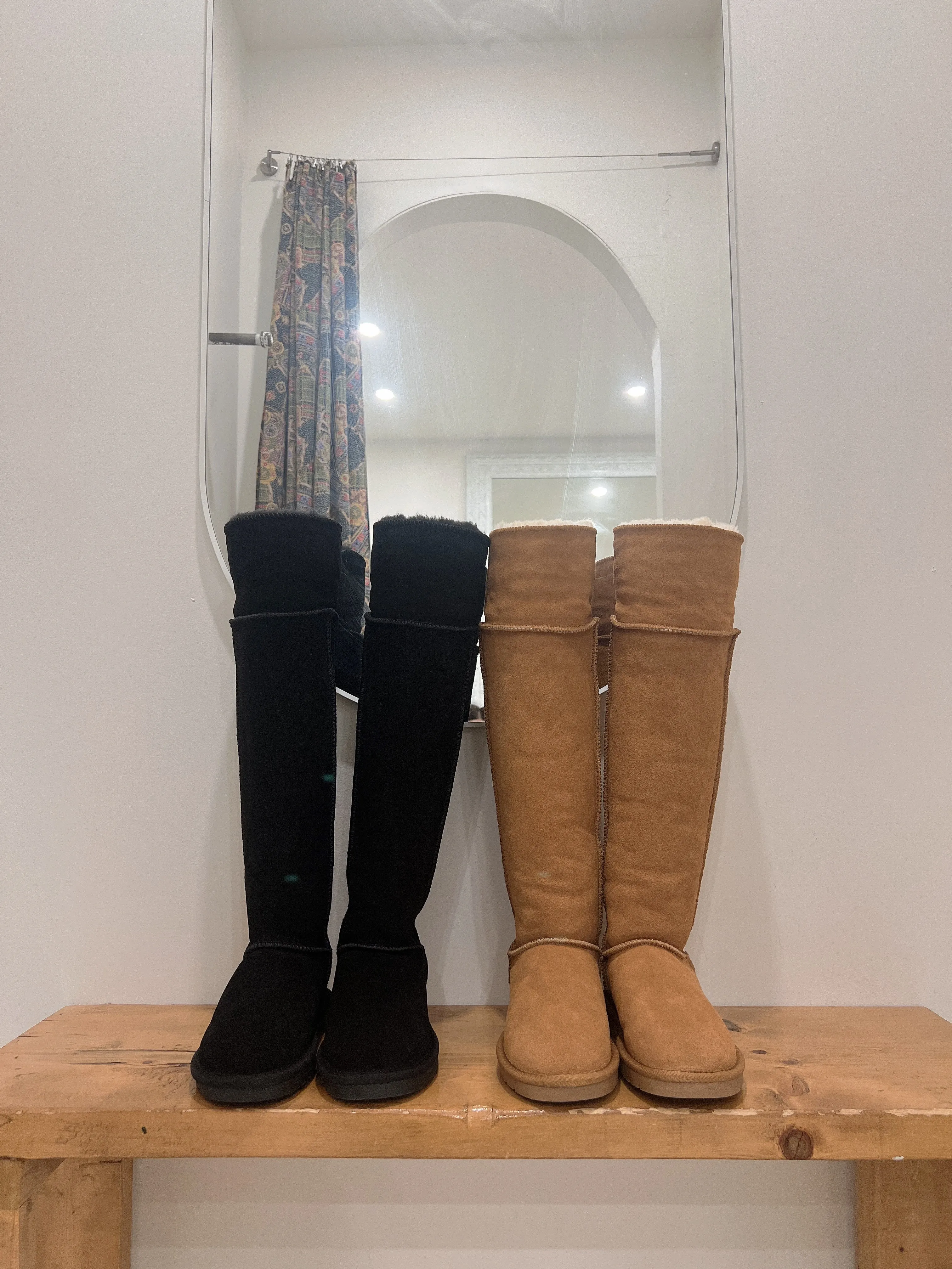 NELLA Knee high sherpa boots