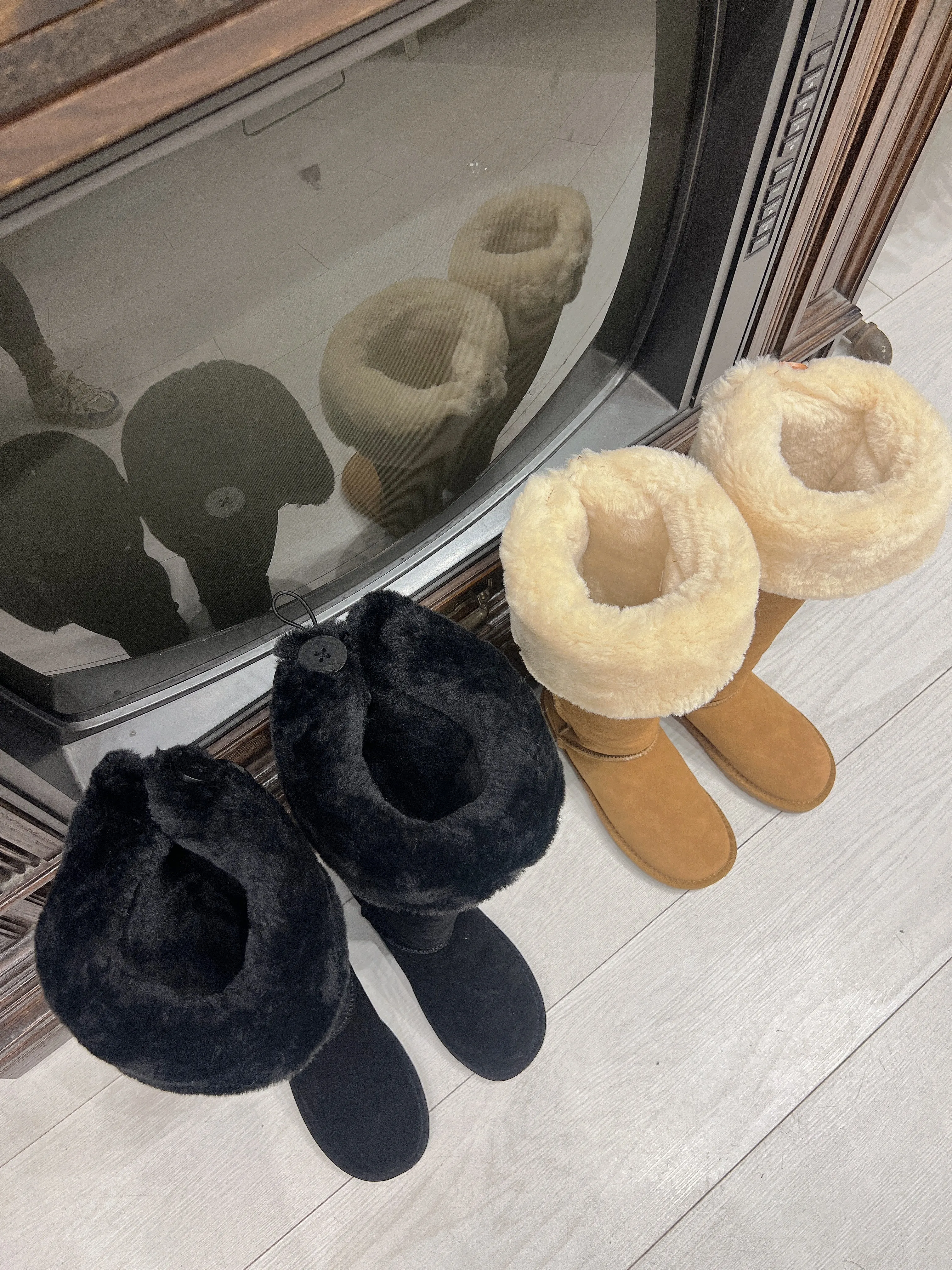 NELLA Knee high sherpa boots