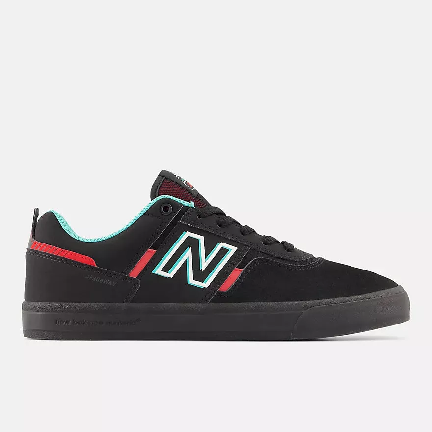New Balance Numeric 306 Jamie Foy - Black w/ Electric Red