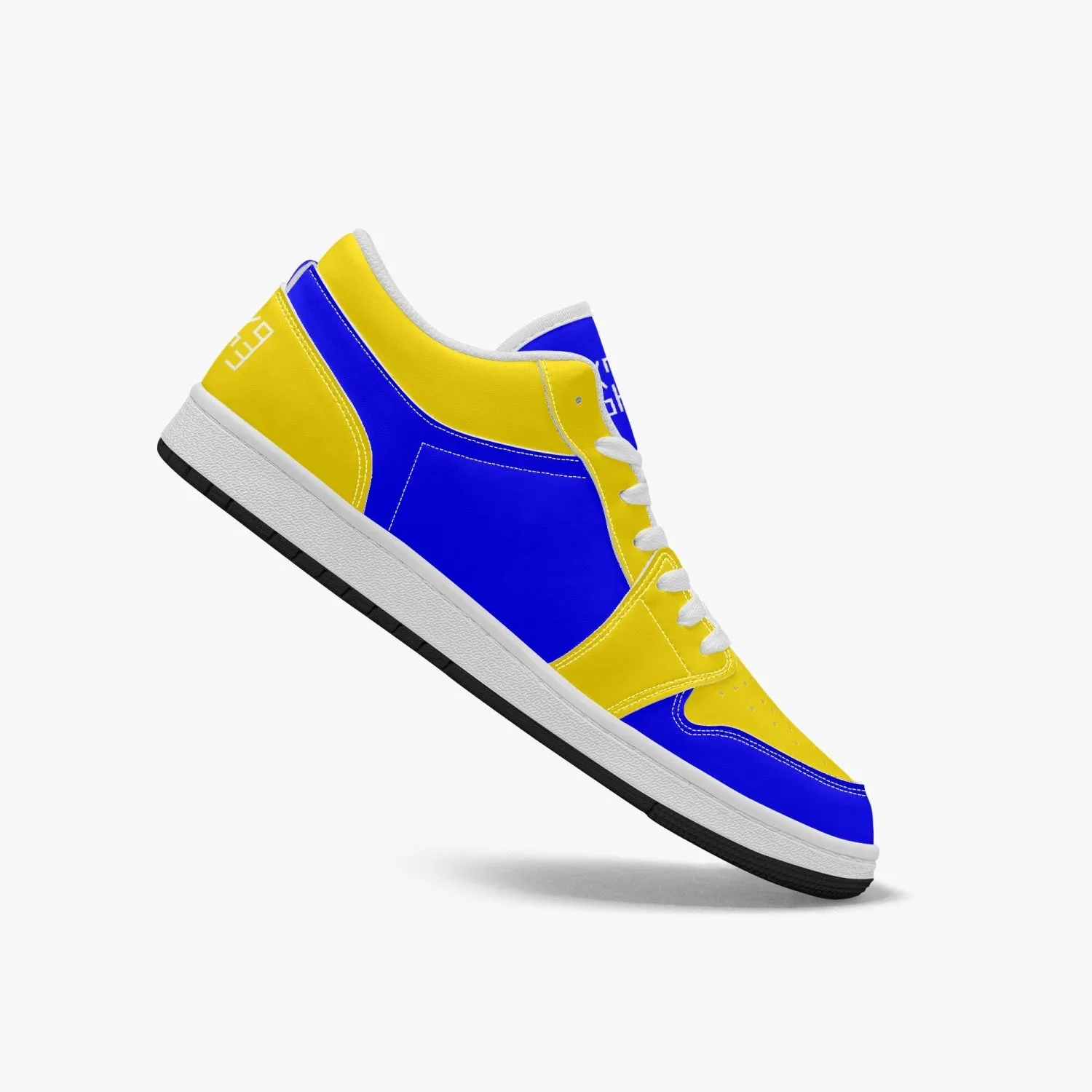 Sixty Eight 93 Logo White Blue & Yellow SENTLT1 Shoes