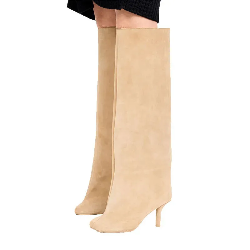 Tall Round Toe Boots