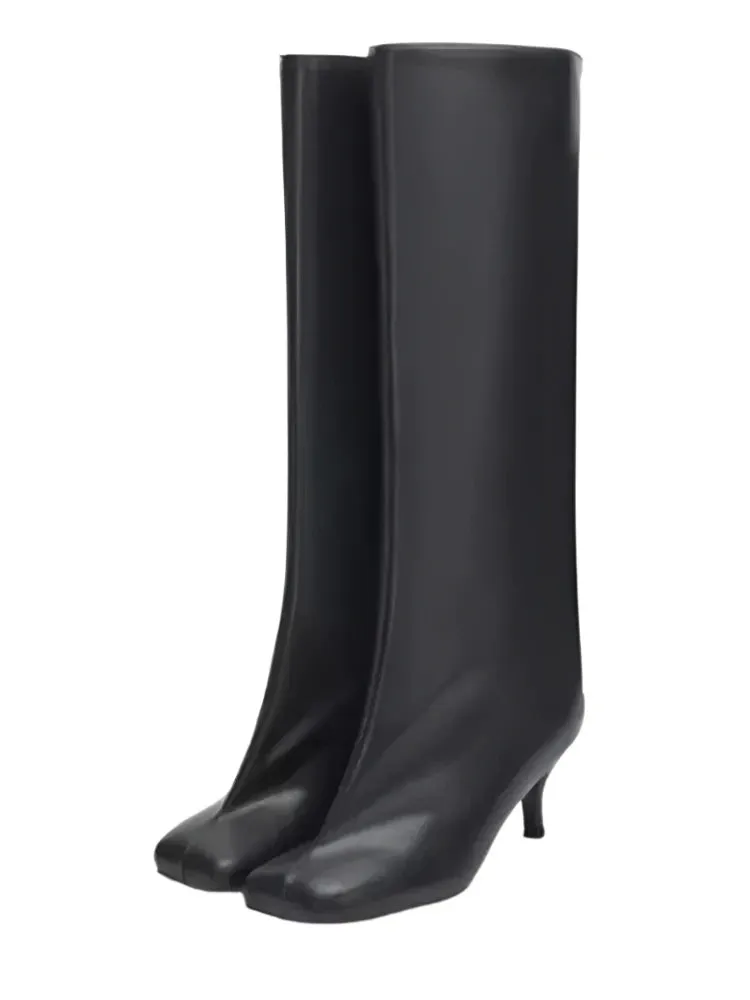 Tall Round Toe Boots