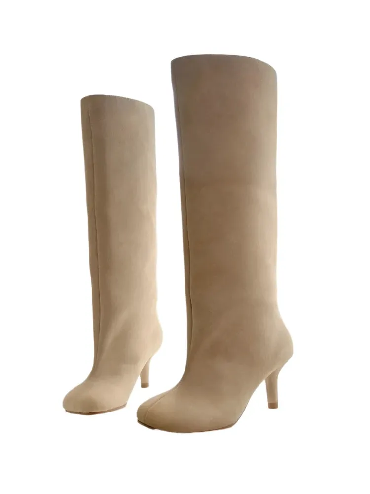 Tall Round Toe Boots