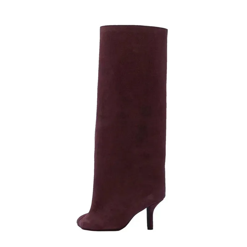 Tall Round Toe Boots