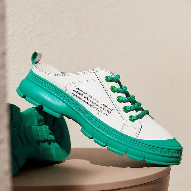 Thick-soled Baotou Slippers Half-drag Casual Outside Wear