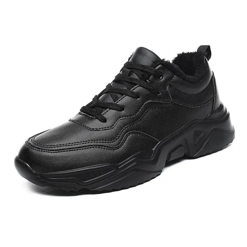 Thick-soled Plus Velvet Plus Size Casual Running Men's Shoes