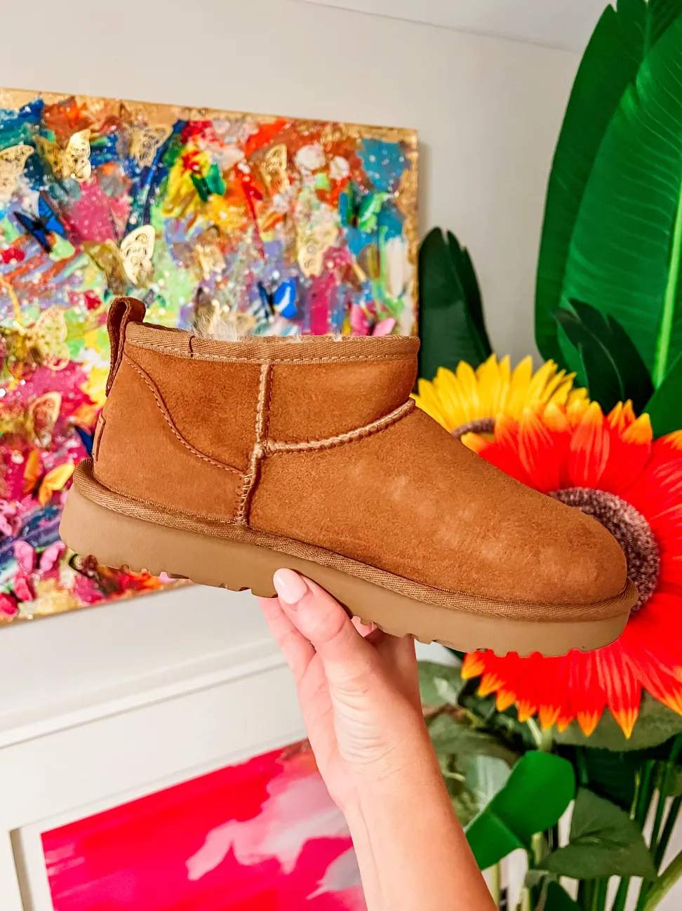 UGG W Classic Ultra Mini Boot - Chestnut
