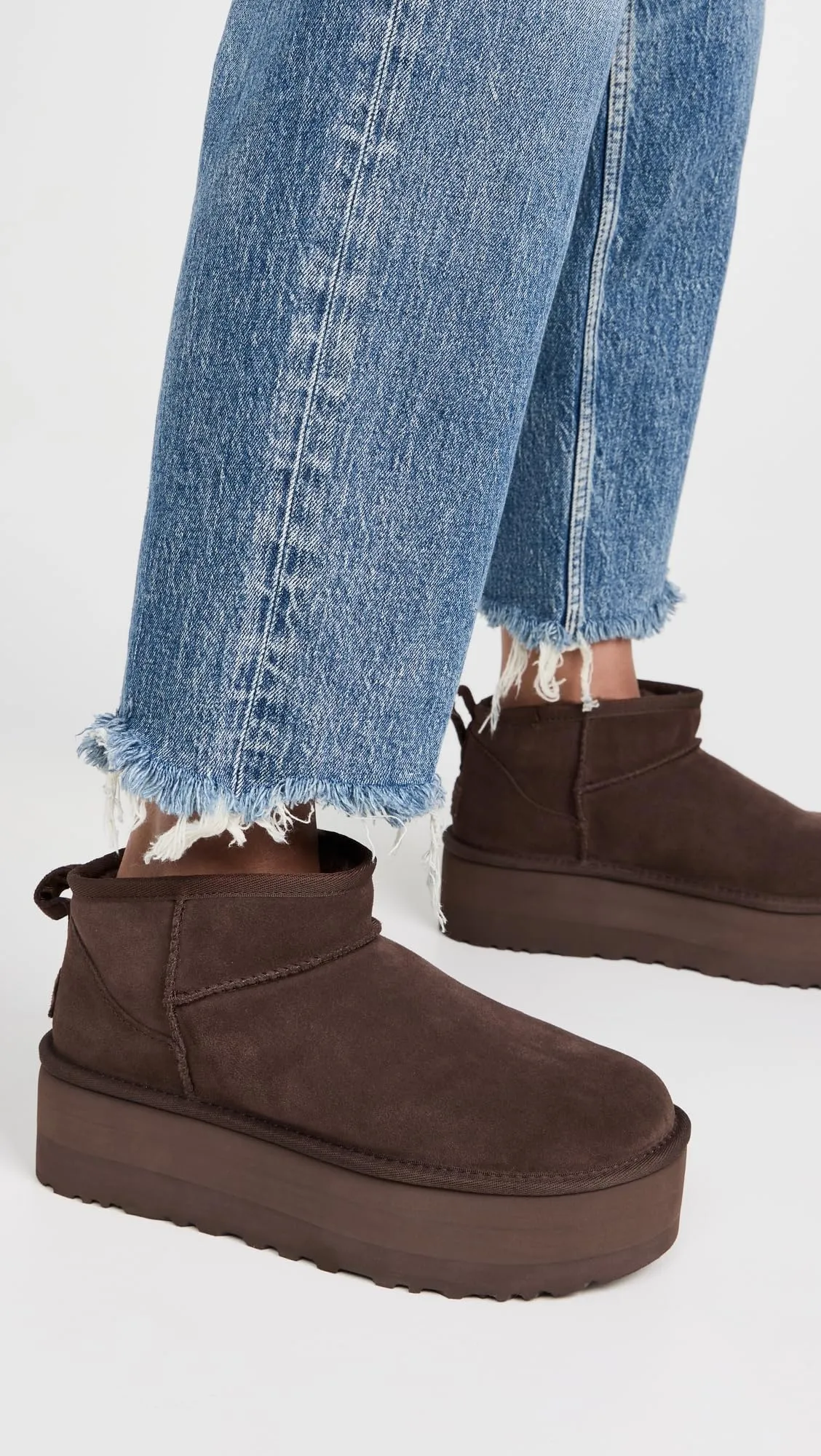 Women's Shoes UGG CLASSIC ULTRA MINI PLATFORM Ankle Boots 1135092 BURNT CEDAR